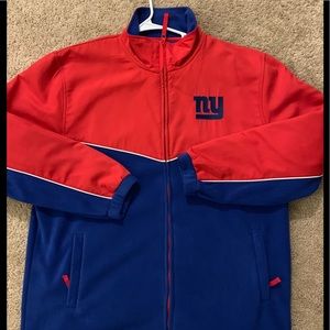 NFL NYG fleece zipper jacket